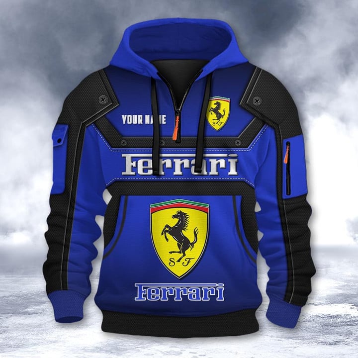 Ferrari DMHT2188 3D Half-zip Hoodie Multicolor (2)