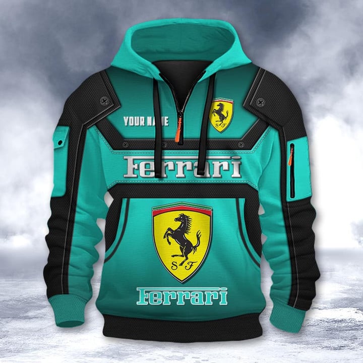 Ferrari DMHT2188 3D Half-zip Hoodie Multicolor