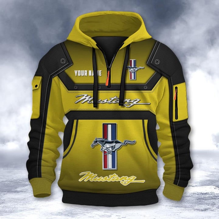 Ford-Mustang DMHT2192 3D Half-zip Hoodie Multicolor (1)