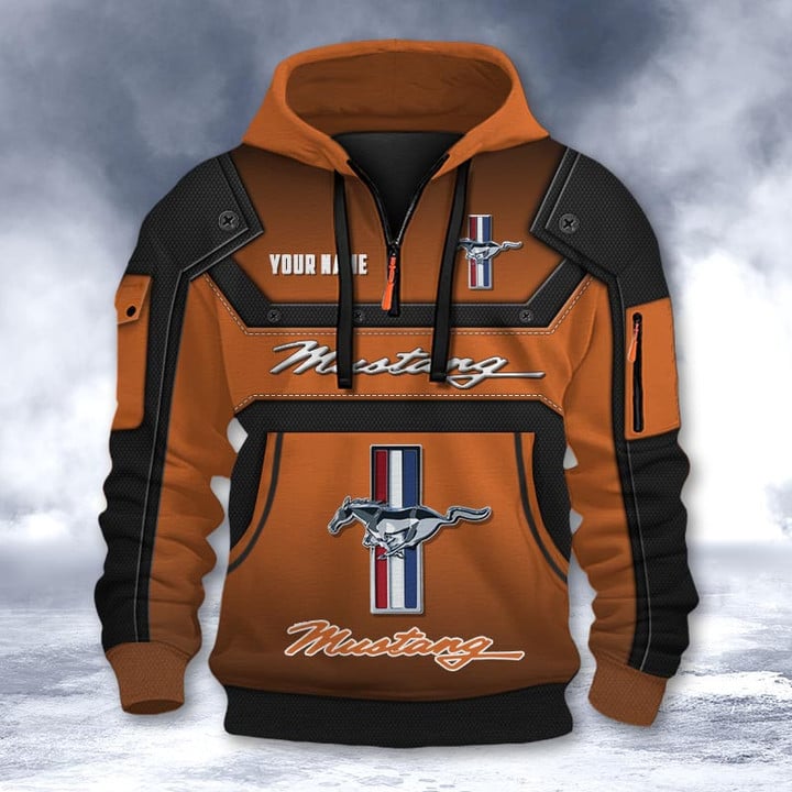 Ford-Mustang DMHT2192 3D Half-zip Hoodie Multicolor (2)