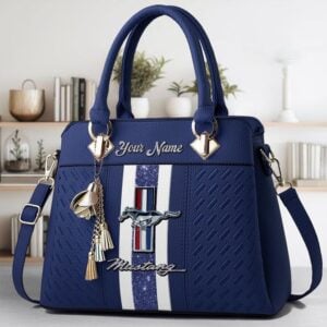 Mustang Custom Name Classic Leather Women Handbag VS6