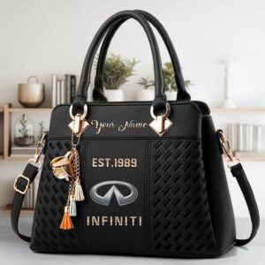 Infiniti Custom Name Classic Leather Women Handbag VS04