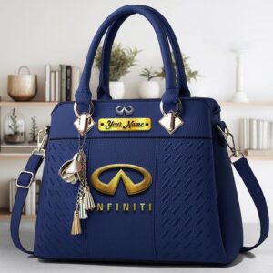 Infiniti Custom Name Classic Leather Women Handbag VS7