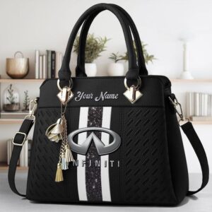 Infiniti Custom Name Classic Leather Women Handbag VS6