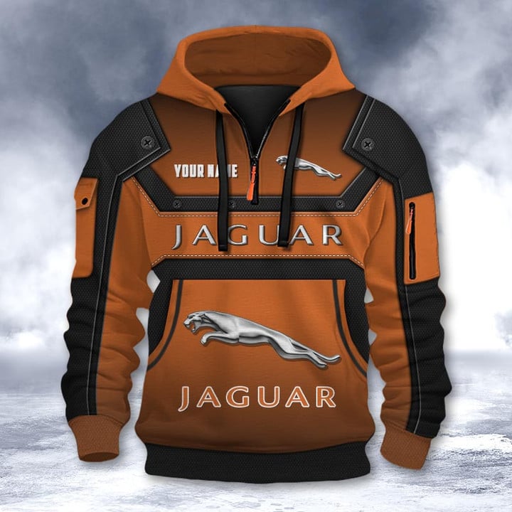 Jaguar DMHT2202 3D Half-zip Hoodie Multicolor