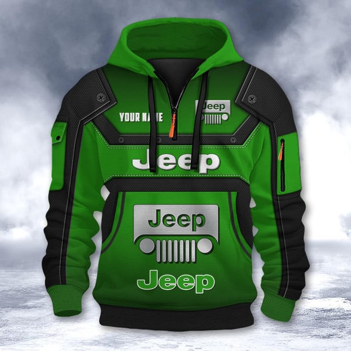 Jeep DMHT2203 3D Half-zip Hoodie Multicolor (4)