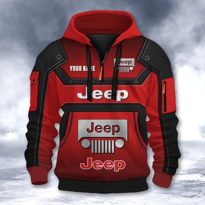 Jeep DMHT2203 3D Half-zip Hoodie Multicolor (5)