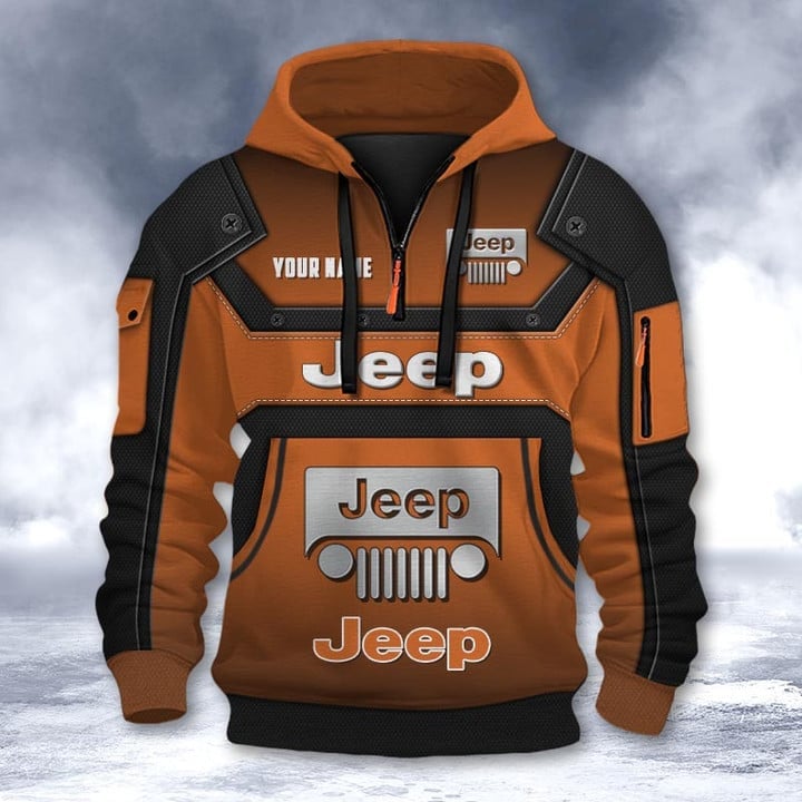 Jeep DMHT2203 3D Half-zip Hoodie Multicolor (6)