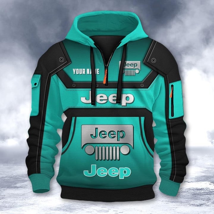 Jeep DMHT2203 3D Half-zip Hoodie Multicolor (7)