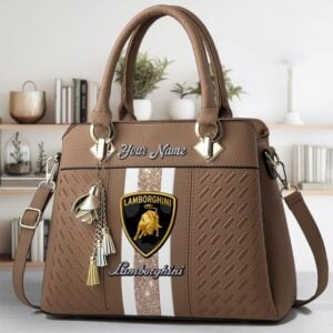 Lamborghini Custom Name Classic Leather Women Handbag VS6