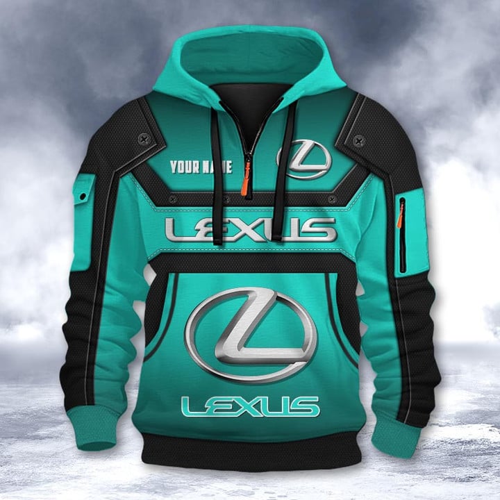 Lexus DMHT2207 3D Half-zip Hoodie Multicolor