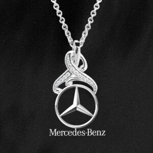 Mercedes Classic Design 925 Sterling Silver Women Necklace VS1