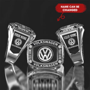 Volkswagen Custom Name Classic Genuine Silver Ring VS2