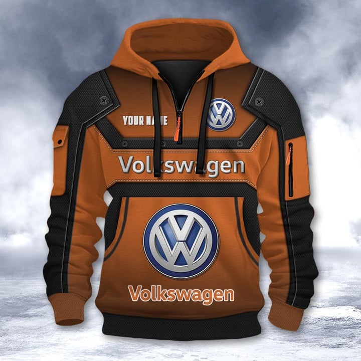 Volkswagen DMHT2242 3D Half-zip Hoodie Multicolor