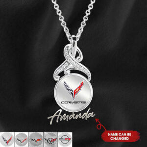Corvette Classic Design Genuine Silver Women Necklace VS6
