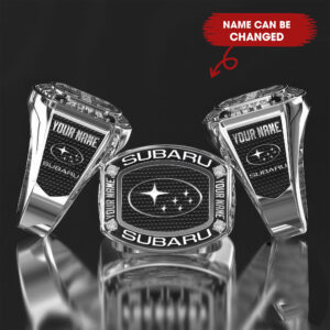 Subaru Custom Name Classic Genuine Silver Ring VS2