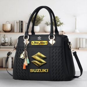 Suzuki Custom Name Classic Leather Women Handbag VS1