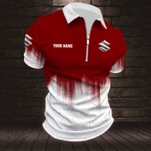 Suzuki Custom Name Modern Fit Luxe Classic Polo Shirt VS04