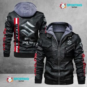 Suzuki Designed Casual Winter Leather Jacket VS22