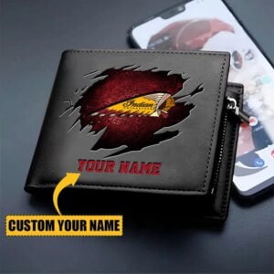Indian Motorcycle Custom Name Casual Leather Wallet VS24