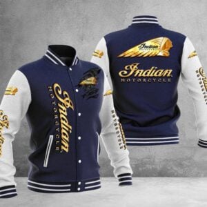 Indian Motorcycle Design Baseball Jacket Full Color VS3