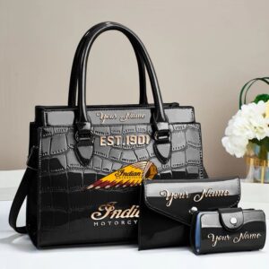 Indian Motorcycle Custom Name Classic Leather Handbag VS5