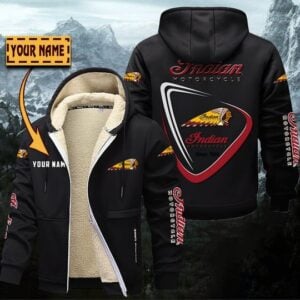 Indian Motorcycle Custom Name Designed Casual Winter Hoodie Jacket VS6