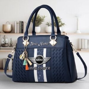 Mini cooper Custom Name Classic Leather Handbag VS1