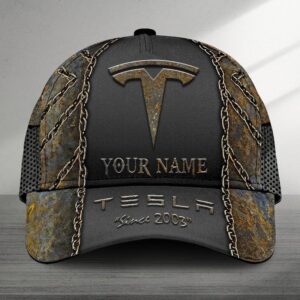 Tesla Custom Name Universal Fit Unisex Classic Cap VS19