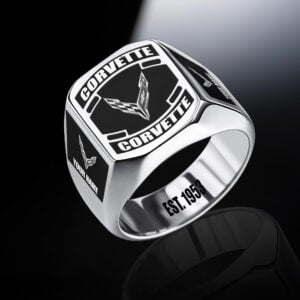 Corvette Custom Name Classic Design Ring VS16