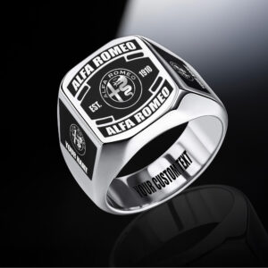 Alfa Romeo Custom Name Classic Design Ring VS16
