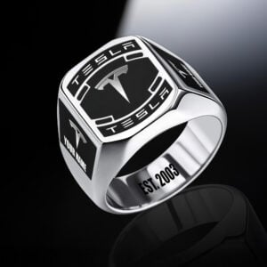 Tesla Custom Name Classic Design Ring VS16