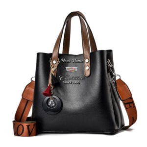 Cadillac Custom Name Vintage Leather Handbag VS20