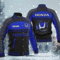 Honda Custom Name Design Baseball Jacket Full Color VS1