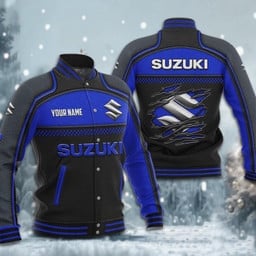 Suzuki Custom Name Design Baseball Jacket Full Color VS2