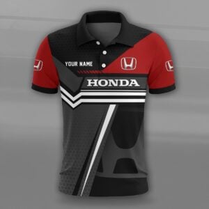 Honda Custom Name High Quality Cotton Polo Shirt VS50
