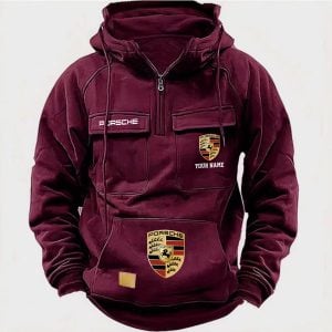 Porsche Custom Name High Quality Cotton Men Thick Hoodie VS37