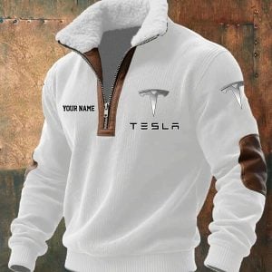 Tesla Custom Name Casual Design Sport Sweatshirt VS5