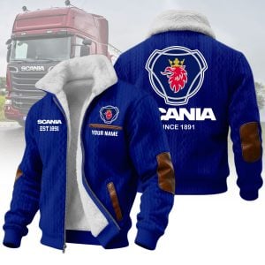 Scania Custom Name Casual Winter Fleece Jacket VS6