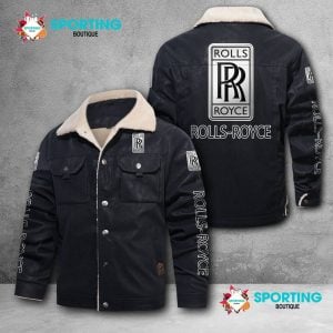 Rolls Royce Custom Name Casual Winter Corduroy Jacket VS01