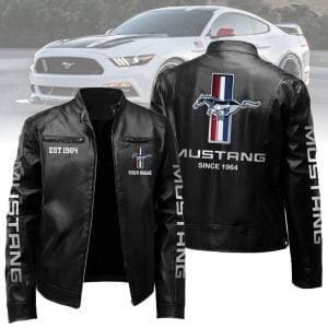 Mustang Custom Name Designed Leather Jacket VS01