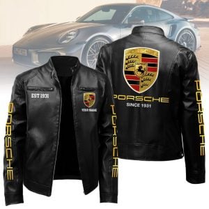Porsche Custom Name Designed Leather Jacket VS01