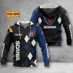 Scania Custom Name Zipper, Hoodie, Baseball Jacket, Bomber Jacket, Tshirt, Sweatshirt, Polo Shirt VS09