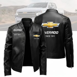 Chevrolet SILVERADO Custom Name Designed Leather Jacket VS01