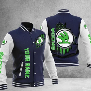 Skoda Custom Name Casual Baseball Jacket VS02