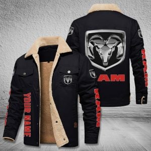 Ram Truck Custom Name Designed Casual Winter Leather Jacket VS01