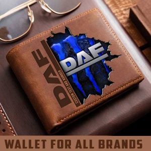 DAF Trucks Custom Name Casual Leather Wallet VS03