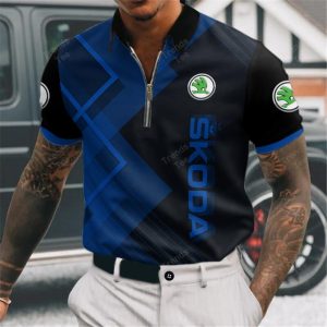Skoda Modern Fit Luxe Classic T Shirt VS01