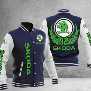 Skoda Custom Name Casual Baseball Jacket VS04