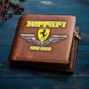 Ferrari Custom Name Casual Leather Wallet VS06